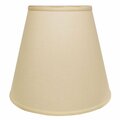 Homeroots 16 in. Parchment Biege Deep Empire Linen Lampshade 470016